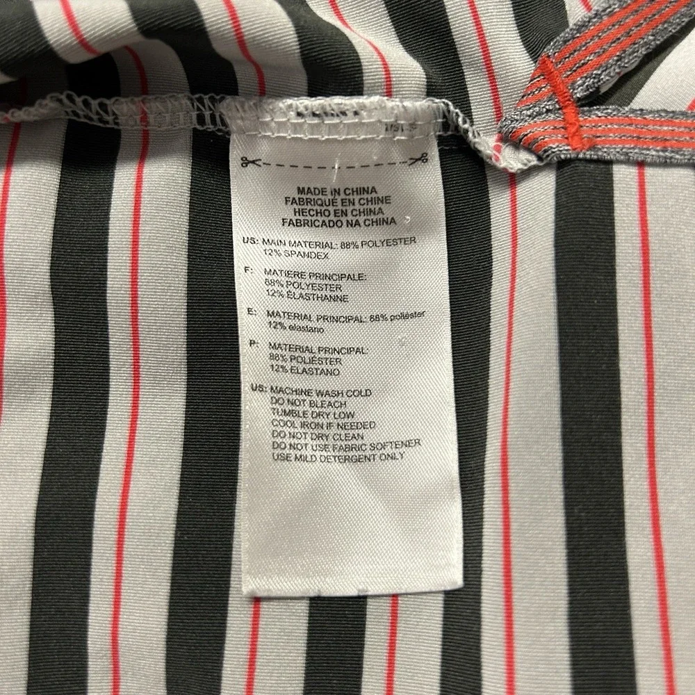 Adidas Golf XL Polo Shirt Saratoga Spa‎ Golf Course Logo Green & Gray Striped